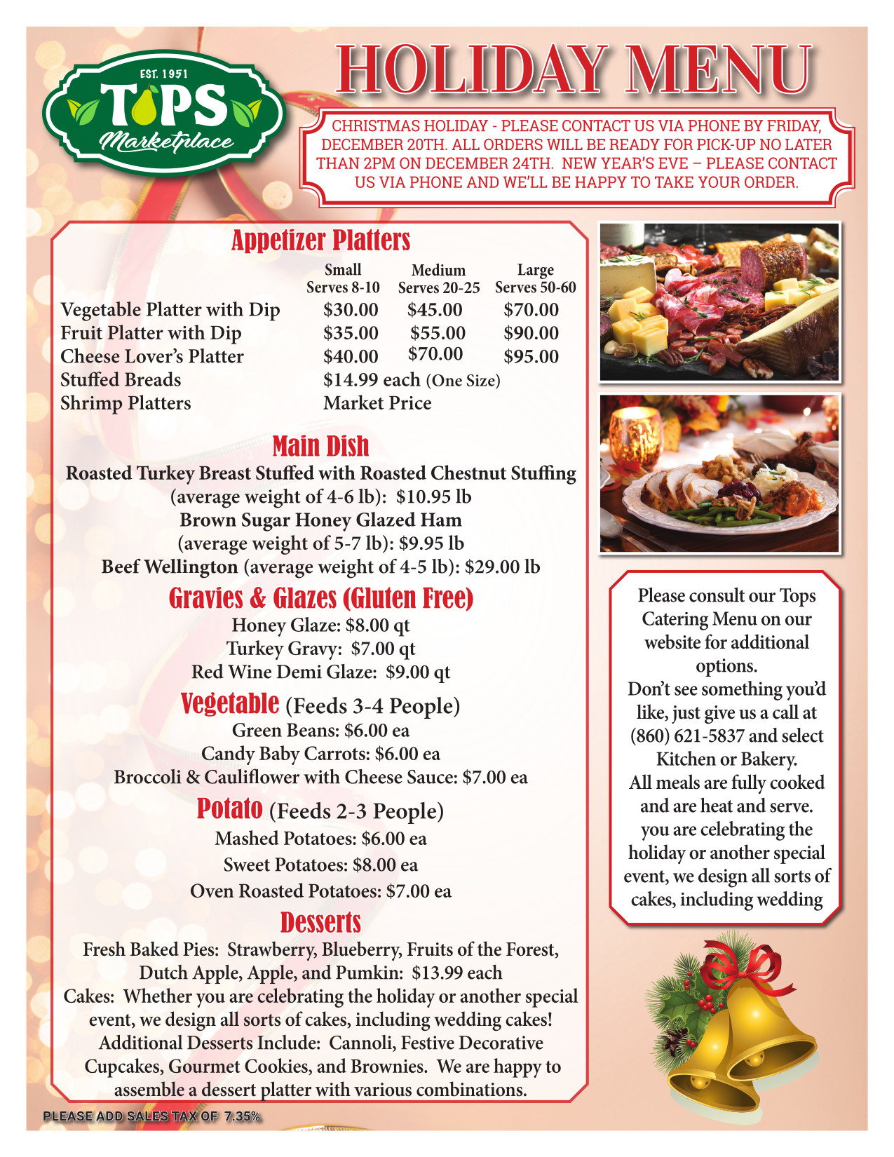 Holiday Menu