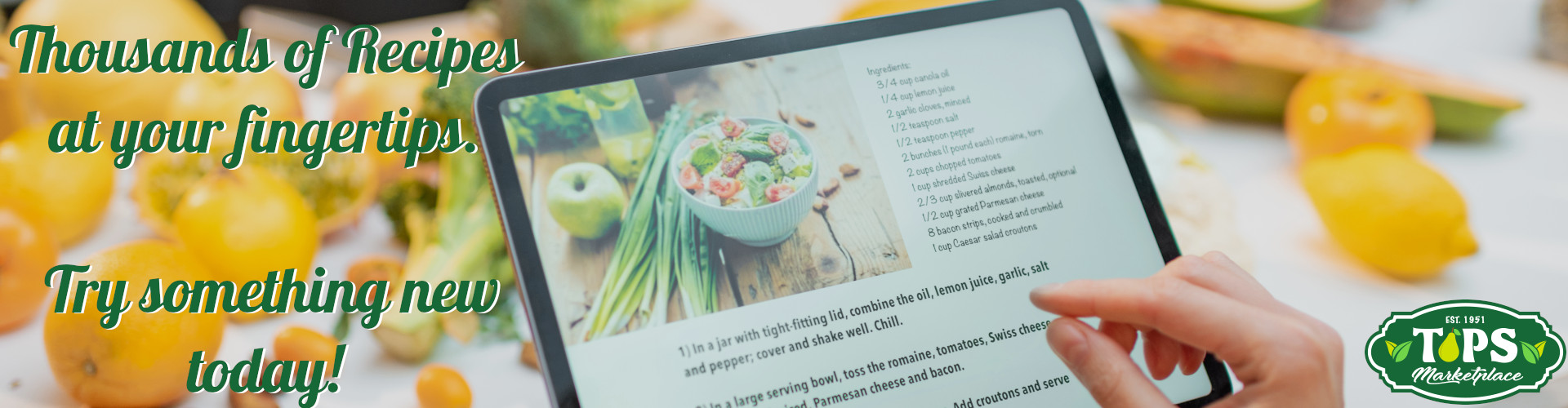 Thousands of recipes at your fingertips!